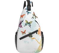 Sling Bag Butterfly Modern Art Magic Senderismo Daypack Crossbody Hombro Mochila Travel Chest Pack para Hombres Mujeres