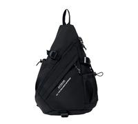 Sling Bag, Casual Pack Students, 14.17x5.51x18.9 pulgadas Large Capacity Compact Design, Portable Stylish Sports Style Chest Pack for Camping, Hiking, Outdoor Activitivities and Fitness, Negro