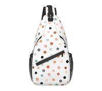 Sling Bag Childish Boho Dot Pastel Senderismo Mochila Crossbody Hombro Mochila Travel Chest Pack para Hombres Mujeres