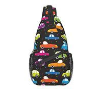 Sling Bag Childish Car Senderismo Daypack Crossbody Hombro Mochila Travel Chest Pack para Hombres Mujeres