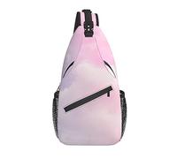 Sling Bag Cloud Sky Gradient Pink Purple Pastel Senderismo Mochila Crossbody Hombro Mochila Travel Chest Pack para Hombres Mujeres