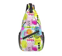 Sling Bag Colorful Pine Modern Cute Senderismo Daypack Crossbody Hombro Mochila Travel Chest Pack para Hombres Mujeres