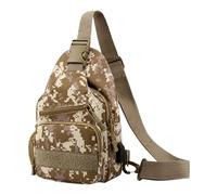 Sling Bag, Cross Body Backpack, Shoulder Backpack Portable Bag Waterproof Utility Sports Storage Outdoor Carrier Pouch, Daily Use for Camping Walking, Travel, School Men Women, Camuflaje,