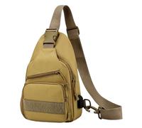 Sling Bag, Cross Body Backpack, Shoulder Backpack Portable Bag Waterproof Utility Sports Storage Outdoor Carrier Pouch, Daily Use for Camping Walking, Travel, School Men Women, verde caqui,