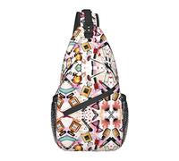 Sling Bag Crossbody Sling Mochila para Mujeres Hombres Viajes Senderismo Mochila Pecho Bandolera (Compatible con Modern Lady Girly Cosmetic Perfume Lipstick)