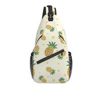 Sling Bag Cute Pine Polka Dot Senderismo Mochila Crossbody Hombro Mochila Travel Chest Pack para Hombres Mujeres