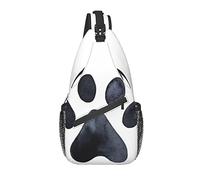 Sling Bag Dog Paw Cat Footprint Cute Senderismo Daypack Crossbody Hombro Mochila Travel Chest Pack para Hombres Mujeres