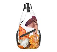 Sling Bag Fall Gnomes Mushroom Autumn Leaf Senderismo Mochila Crossbody Hombro Mochila Travel Chest Pack para Hombres Mujeres