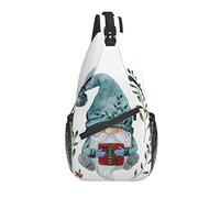 Sling Bag Farmhouse GNOME Flower Cute Senderismo Daypack Crossbody Hombro Mochila Travel Chest Pack para Hombres Mujeres