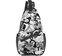 Sling Bag Fútbol Moderno Fútbol Senderismo Mochila Crossbody Hombro Mochila Viaje Cofre Pack para Hombres Mujeres
