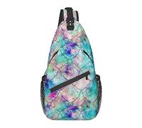Sling Bag Galaxy Mermaid Scale Senderismo Mochila Crossbody Hombro Mochila Travel Chest Pack para Hombres Mujeres