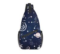 Sling Bag Galaxy Planet Cute Senderismo Daypack Crossbody Hombro Mochila Travel Chest Pack para Hombres Mujeres