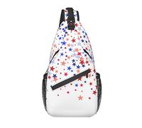 Sling Bag Independence Day Star 4 de Julio Senderismo Mochila Crossbody Hombro Mochila Travel Chest Pack para Hombres Mujeres