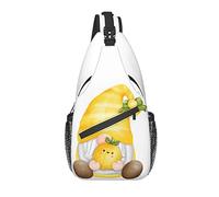 Sling Bag Lemon Gnomes Cute Yellow Senderismo Daypack Crossbody Hombro Mochila Travel Chest Pack para Hombres Mujeres