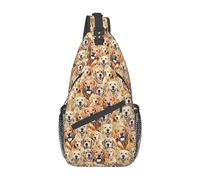 Sling Bag Llama Cactus Crossbody Mochila Bolso De Hombro Casual Daypacks para Mujeres Hombres Ciclismo Senderismo Viajes