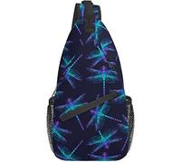 Sling Bag Magic Dragonfly Blue Senderismo Mochila Crossbody Hombro Mochila Travel Chest Pack para Hombres Mujeres
