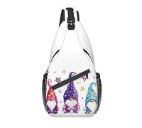 Sling Bag Magic Gnomes Star Senderismo Daypack Crossbody Hombro Mochila Travel Chest Pack para Hombres Mujeres