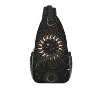 Sling Bag Magic Sun Moon Mystical Tarot Senderismo Mochila Crossbody Hombro Mochila Travel Chest Pack para Hombres Mujeres