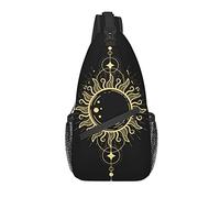 Sling Bag Magic Sun Tarot Boho Senderismo Mochila Crossbody Hombro Mochila Viaje Chest Pack para Hombres Mujeres