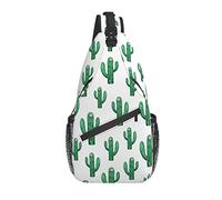 Sling Bag Mexican Cactus Cactus Botanical Senderismo Mochila Crossbody Hombro Mochila Viaje Cofre Pack para Hombres Mujeres