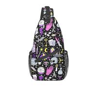 Sling Bag Mexican Folk Art Boho Crossbody Mochila Bolso De Hombro Casual Daypacks para Mujeres Hombres Ciclismo Senderismo Viajes