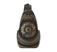 Sling Bag Mexican Folk Art Boho Crossbody Mochila Bolso De Hombro Casual Daypacks para Mujeres Hombres Ciclismo Senderismo Viajes