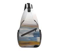 Sling Bag Modern Art Paint Abstract Senderismo Daypack Crossbody Shoulder Backpack Travel Chest Pack para Hombres Mujeres