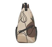 Sling Bag Modern Art Tulip Floral Senderismo Daypack Crossbody Hombro Mochila Travel Chest Pack para Hombres Mujeres