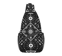 Sling Bag Mystery Boho Magic Moon Senderismo Mochila Crossbody Hombro Mochila Viaje Pecho Pack para Hombres Mujeres