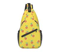 Sling Bag Naranja Amarillo Senderismo Mochila Crossbody Hombro Mochila Viaje Chest Pack para Hombres Mujeres