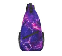 Sling Bag Nebula Galaxy Space Senderismo Mochila Crossbody Hombro Mochila Viaje Pecho Pack para Hombres Mujeres