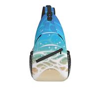 Sling Bag Ocean Starfish Blue Sea Senderismo Daypack Crossbody Hombro Mochila Travel Chest Pack para Hombres Mujeres
