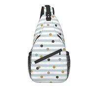 Sling Bag Pastel Dot Rayas Senderismo Mochila Crossbody Hombro Mochila Viaje Pecho Pack para Hombres Mujeres