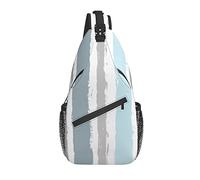 Sling Bag Rayas Náuticas Brillante Senderismo Daypack Crossbody Hombro Mochila Travel Chest Pack para Hombres Mujeres
