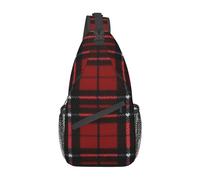 Sling Bag Rojo Blanco Estrella Raya Bandera Bandolera Mochila Bandolera Casual Daypacks para Mujeres Hombres Ciclismo