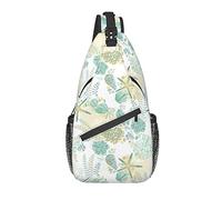 Sling Bag Seashell Starfish Coral Ocean Senderismo Mochila Crossbody Hombro Mochila Travel Chest Pack para Hombres Mujeres