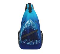 Sling Bag Shark Blue Ocean Sea Senderismo Mochila Crossbody Hombro Mochila Travel Chest Pack para Hombres Mujeres