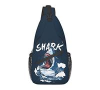 Sling Bag Shark Fish Ocean Senderismo Daypack Crossbody Hombro Mochila Travel Chest Pack para Hombres Mujeres