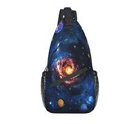 Sling Bag Space Planet Galaxy Sistema Solar Senderismo Mochila Crossbody Hombro Mochila Viaje Cofre Pack para Hombres Mujeres