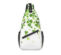 Sling Bag St. Patrick's Day Shamrock Lucky Clover Senderismo Mochila Crossbody Hombro Mochila Travel Chest Pack para Hombres Mujeres