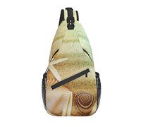 Sling Bag Starfish Shell Sea Clear Sunlight Senderismo Mochila Crossbody Hombro Mochila Travel Chest Pack para Hombres Mujeres