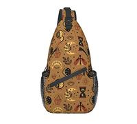Sling Bag Tarot Boho Moon Butterfly Magic Senderismo Daypack Crossbody Hombro Mochila Travel Chest Pack para Hombres Mujeres