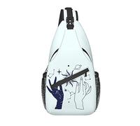 Sling Bag Tarot Magic Boho Sun Cosmic Witch Mystic Senderismo Daypack Crossbody Hombro Mochila Travel Chest Pack para Hombres Mujeres