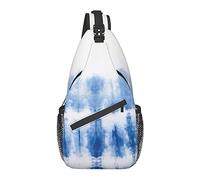 Sling Bag Tie Dye Blue Pride Senderismo Mochila Crossbody Hombro Mochila Viaje Pecho Pack para Hombres Mujeres