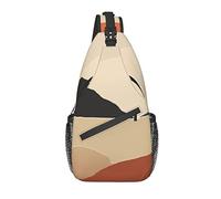 Sling Bag Trrracotta Modern Art Mountain Boho Senderismo Mochila Crossbody Hombro Mochila Viaje Cofre Pack para Hombres Mujeres