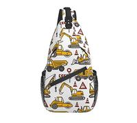 Sling Bag Truck Childish Senderismo Daypack Crossbody Hombro Mochila Travel Chest Pack para Hombres Mujeres