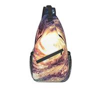 Sling Bag, Universe Milky Way Nebula Galaxy Print Crossbody Sling Mochila para Hombro Casual Mujeres y Hombres