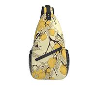 Sling Bag Vintage Lemon Summer Senderismo Daypack Crossbody Hombro Mochila Travel Chest Pack para Hombres Mujeres