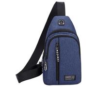 Sling Bag, Waterproof Chest Bags | 30x17x6cm Men Breathable Oxford Cloth Chest Bags | Lightweight Sling Purse, Business Commute Backpack | For Travel Hiking Cycling Camping Outdoor Sports