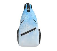 Sling Bag Winter Blizzard of Snowflakes Senderismo Mochila Crossbody Hombro Mochila Travel Chest Pack para Hombres Mujeres